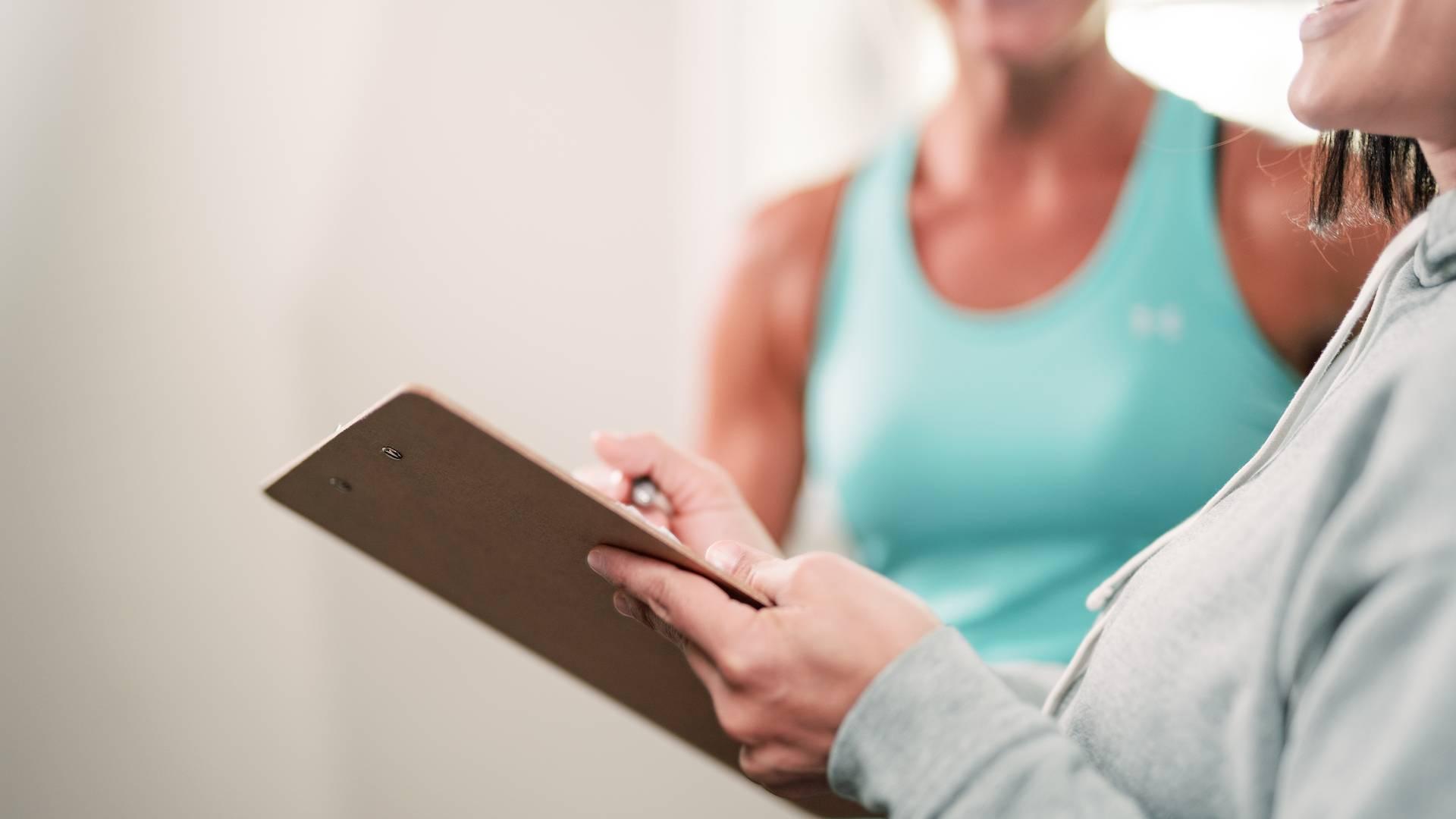 Online training workout